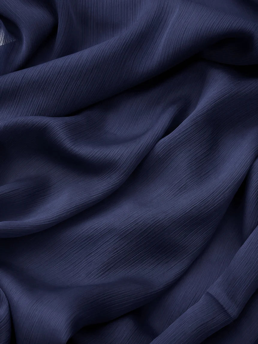 Premium Plain Chiffon Staller (Blue)