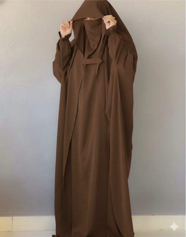 Saudi Jalbab Abaya (Brown)