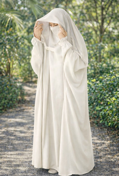 Saudi Jalbab Abaya (Off White)