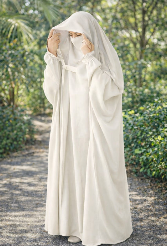 Saudi Jalbab Abaya (Off White)