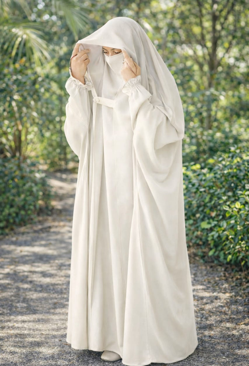 Saudi Jalbab Abaya (Off White)