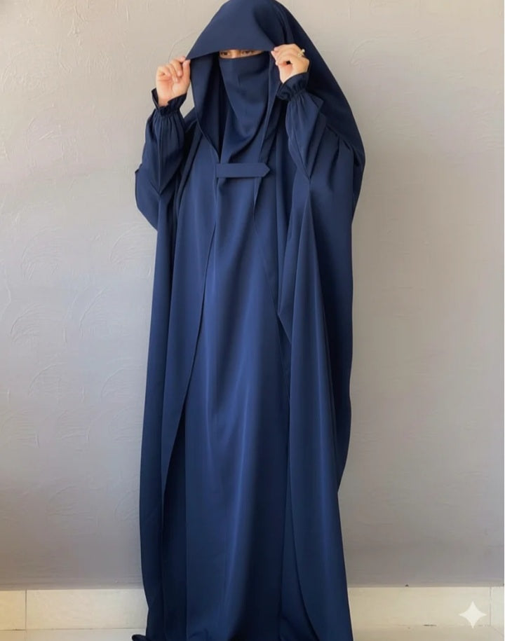 Saudi Jalbab Abaya (Navy Blue)