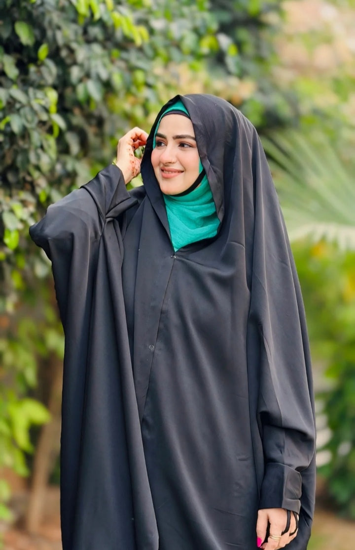 Irani chadar with button, Fabric (Imported Nida Fabric)