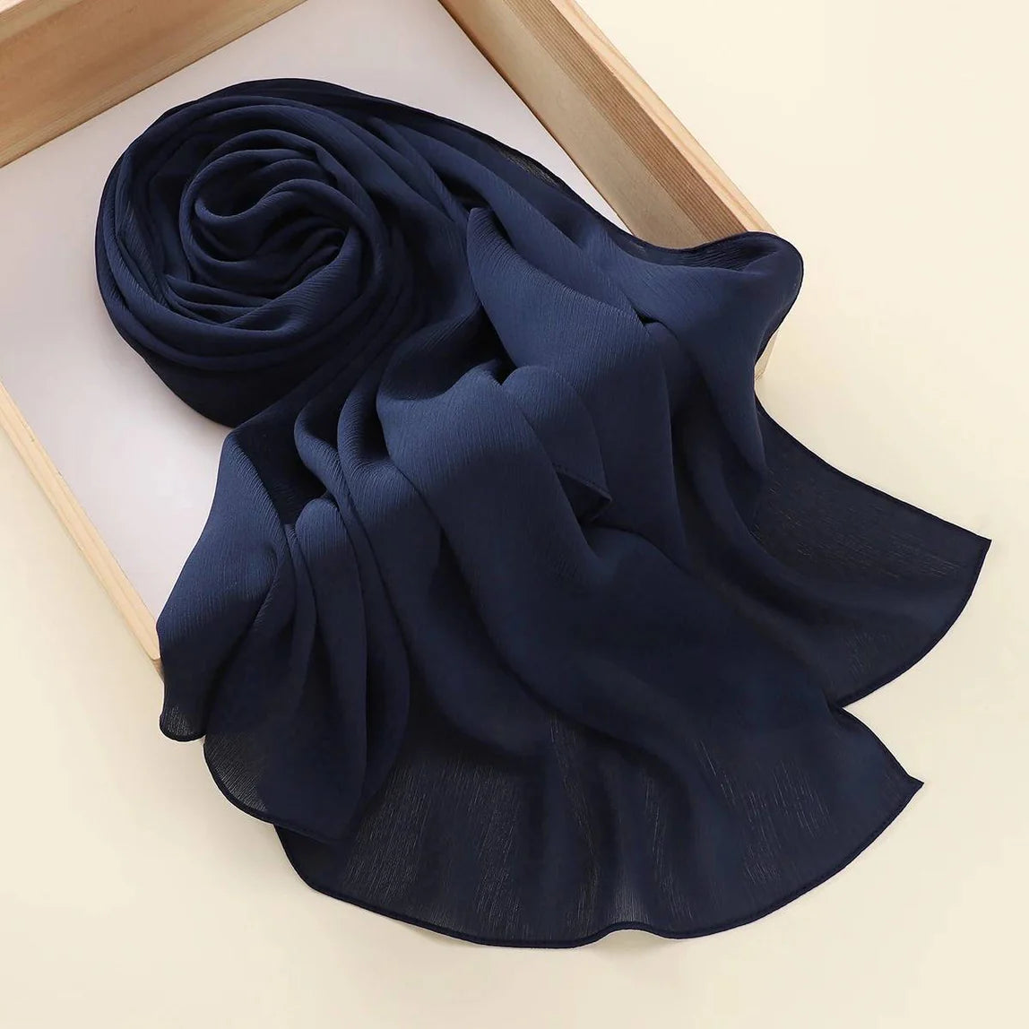 Premium Plain Chiffon Staller (Blue)