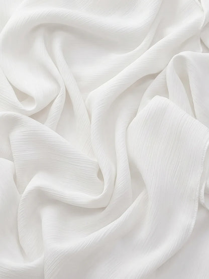 Premium Plain Chiffon Staller (White)